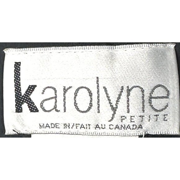 VTG Karolyne Petite Wool Herringbone Wide Leg Dress Pants Women 22 Gray Lined - Picture 10 of 12